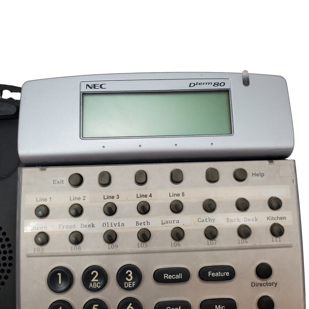 NEC DTERM80 DTH-16d-2 (BK)TEL Office Phone 780575 Base Only - Picture 3 of 6
